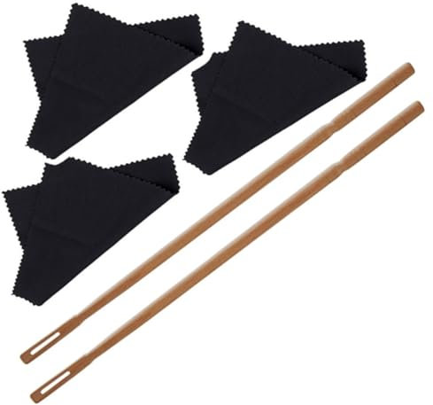 GREENADSCAPE 1 Satz Flötenreinigungsstab Reinigungstuch Für Instrumentenreinigungsset Reinigungszubehör Klarinetten-reinigungsset Flötenreinigungsversorgung Flötenputzer Stoff