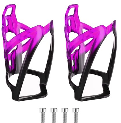 sourcing map Bike Water Bottle Holder PC Universal Bicycle Bottle Cages Ultralight Cycling Hydration Brackets with Screws for MTB Mountain Gravel