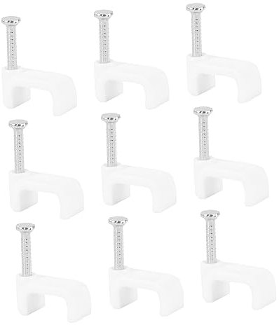 HOMSFOU Supporto Per Fascette Stringicavo Confezione Da 500 Morsetto Per Cavi Telefonici Clip Per Fascette Stringicavo