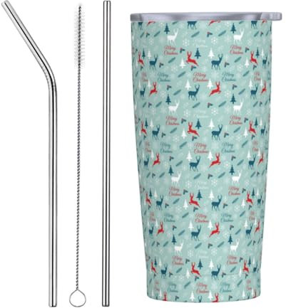 Taza De Aislamiento 20Oz, Navidad Acero Inox Vaso Termico Personalizada Taza Termo Café Reutilizable Taza De Automóvil, Para Coche, Agua Y Té