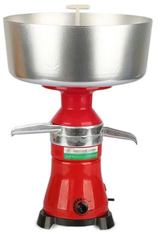 Separatore di panna elettrico, separatore di panna e burro da 80 l/h, centrifugo per capre e mucche, trasforma il latte intero crudo in latte scremato, macchina centrifuga per panna professionale