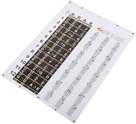 Mandolin Chord Chart Poster Clear HD Color Prints Notes Beginners Professionals 40x56cm
