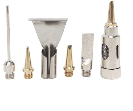 6PCS Soldering Iron Tips, Gas Torch Head Set for Reliable Welding Applications