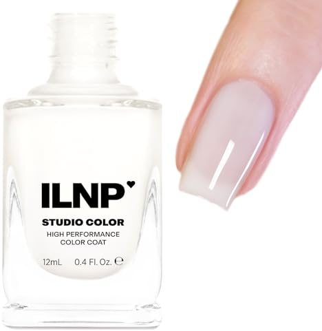 ILNP Coconut Cream - Sheer Milky White Jelly Nail Polish, Buildable Creamy White, Non-Toxic, Vegan, Chip Resistant, Long-Lasting, Cruelty-Free, Fast Drying