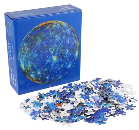 BESPORTBLE Planet Jigsaw Puzzle Decompression Intelligence Puzzle for Adults Creative Solar System Design Gift for Friends Family Co-workers