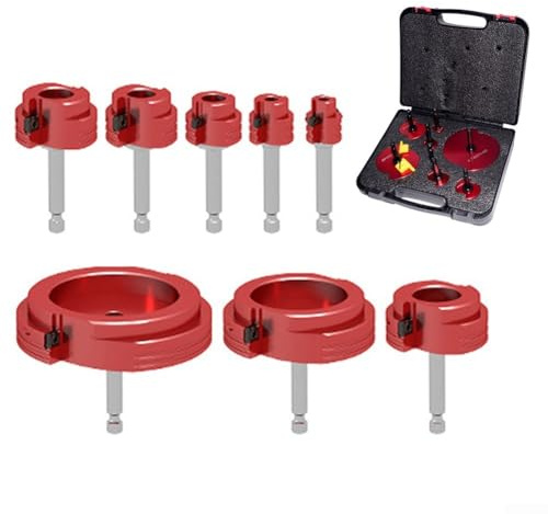 Kit de escariador de PVC, 8 piezas para profesionales y entusiastas de bricolaje para quitar tuberías de accesorios de PVC Cfor Pvc ABS