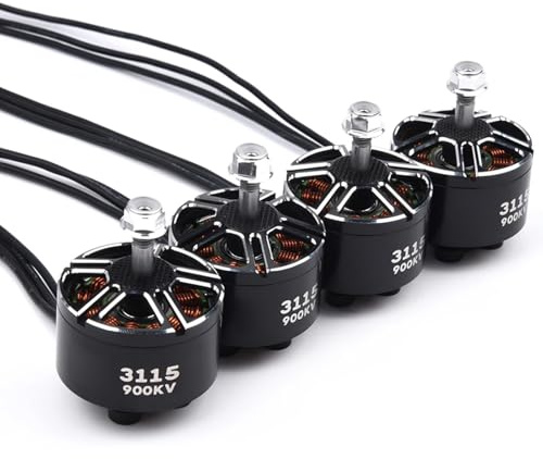 POENVFPO 4PCS 3115 640KV Bürstenloser Motor für den Quadrocopter-Ersatz mit Hoher Leistung und Einfacher Einrichtung für X-Klasse FPV Racing Multirotor-Benutzer (900)