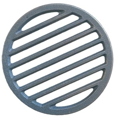 Round Cast Iron Fire Grate for Fireplace, Replacement Fire Pit Grate for Efficient Burning and Optimized Airflow, for DURABLE Black Iron, Easy Installation