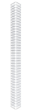 GABIONA | Colonne de gabion (H x l x P) : 200 x 22 x 22 cm | Maillage 5 x 5 cm | Poteau gabion rectangulaire pour le jardin | Antirouille
