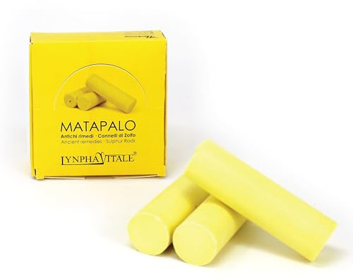 Palos o barras de azufre - Remedio natural para el dolor cervical, los golpes de frío, los tortícolis, el dolor en las articulaciones - 1 paquete de 3 palos grandes