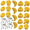 Garden Games 20 Pack of Premium Climbing Holds High Grip Steel Reinforced Polyresin with Stainless Steel Fixings (Yellow, 20)