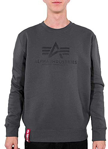 Alpha Industries Basic Sweatshirt för män Greyblack/Black
