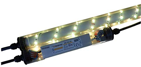 Led Gabionen Licht Beleuchtung LED 3x0,80m länge 360° Farbe warmweiss Außenbeleuchtung Steinmauer Garten Anschluß 230 Volt über offene Kabelenden