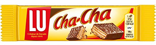 Lu Cha Cha - Gaufrettes Caramel et Chocolat au Lait - 50x27g | 50 Biscuits | Gaufrettes croustillantes au caramel enrobées de chocolat au lait | Idéal pour une pause gourmande et le goûter