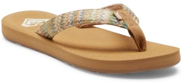Roxy Porto - Beach Flip-Flops for Women - Strand-Sandalen - Frauen - Grün.