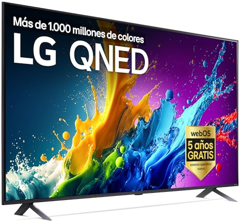 LG 86QNED80T6A 86, 4K QNED, Smart TV, HDR10, WebOS24, Serie 80, Procesador Potente e Inteligente, Dolby Digital Plus, Alexa/Google Assistant, Negro