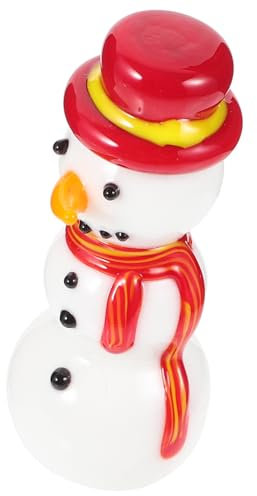 Ciieeo Mini Weihnachtsdeko Keramik Schneemann Ornament Festliche Tischdeko