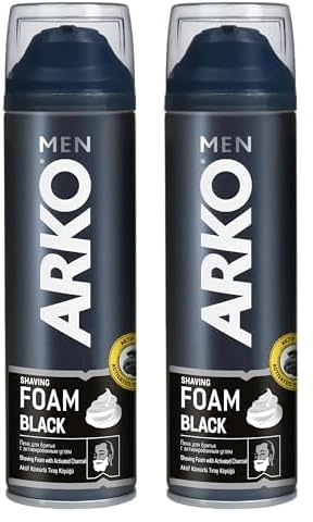 Arko Men Black Shaving Foam 200 Ml (Pack of 2) - Ocean Fresh