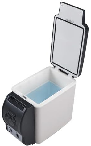 Oldmoom Réfrigérateur de voiture,réfrigérateur de voiture | Petit réfrigérateur 12 V | Réfrigérateur-congélateur de Camping, refroidisseur et réchauffeur électrique d'une capacité de 6 litres pour les