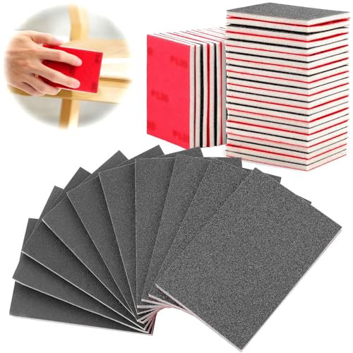 TXXATX 27 Stück Schleifschwamm Holz 180-3000 Körnung Schleifpad Weich Schleifschwämme Flexibles Schleifpads Handschleifblöcke für Trockenbau Holz Möbel Metall Polieren Farbe Autokarosseriereparatur