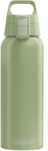 SIGG - Alu Trinkflasche - WMB Pathfinder Alu - Klimaneutral Zertifiziert - Für Kohlensäurehaltige Getränke Geeignet - Auslaufsicher - Federleicht - BPA-frei - Outdoor - Eco Green - 1 L