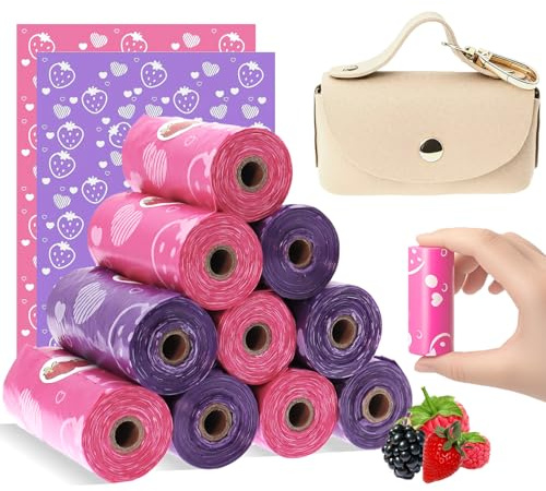 Eyryfui Sanitary Napkin Disposal Bags with Dispenser, Feminine Hygiene Disposal Bags for Tampons Trash Bag, Personal Care Sanitary Bag for Women Privacy Handling (Multicolor)