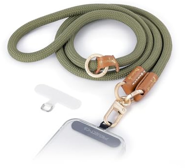 project-cb Phone Lanyard 1, Tether Tab 2, Crossbody Cell Phone Lanyard,Rope Lanyard,Universal Adjustable Phone Strap(Green-G)