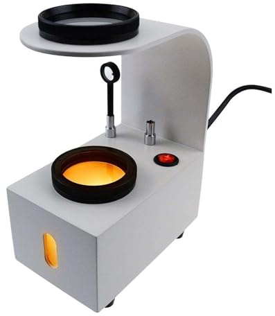 Probador de polariscopio de piedras preciosas con luz LED, bola de interferencia y placa giratoria para una identificación precisa de diamantes, amatistas y otras piedras preciosas