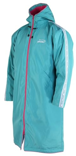 ZAOSU Damen & Herren Wärmemantel Teamline | Bademantel mit Platz fürs Vereinslogo, Kinder & Erwachsene, Schwimmen, Triathlon, Surfen, Freiwasser, Outdoor Sport