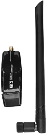 Fyearfly Tarjeta de red inalámbrica, velocidad rápida de 300 Mbps, adaptador WiFi portátil compacto con antena, interfaz USB 3.0, doble banda para una conexión estable, compatible con Android y