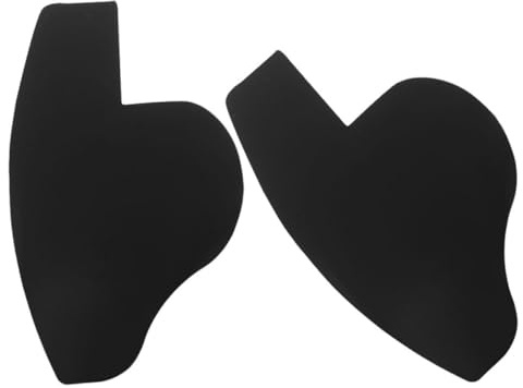 JECOMPRIS Strumento Modellante per Attaccatura Chioma Maschile in Pvc, Carta per Migliorare e Definire Barba e Attaccatura Chioma, Set 2 Pezzi Nero, Portatile per Uso Professionale