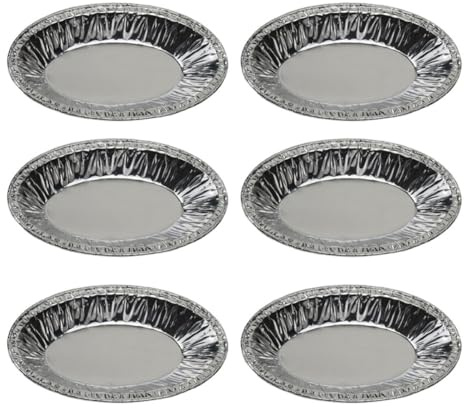 SWOOMEY 250 Pezzi Pirottini per Tartellette Ovali in Foglio di Alluminio Usa e Getta, Facili da Sformare, per Crostate e Cottura in Forno