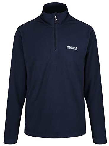 Regatta Mens Half Zip Fleece Pullover Jacket - Durable Outdoor Sports, Hiking, Cycling,Travelling, Golf, Quick Dry Extra Warm Lightweight Trekking Fleece Jacket Navy