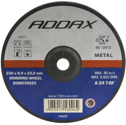 TIMco FCM230222/25 Flat Metal Cutting Disc-230 x 3.2 x 22.2mm-Pack of 25 Addax Metall-Trennscheibe, flach, 230 x 3,2 x 22,2 mm