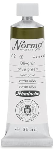Schmincke – Norma® Professional - feinste Künstler-Ölfarben, Olivgrün - 35 ml
