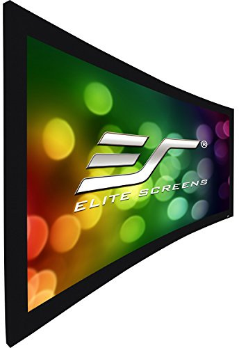 Elite Screens Lunette 2 Series, 100-inch Diagonal 16:9, Curved Home Theater Fixed Frame Projector Screen, CURVE100WH2, cinewhite