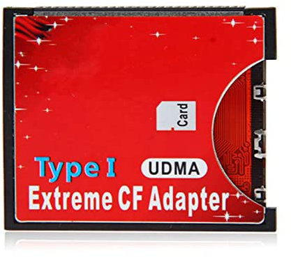 CY Adattatore per lettore CF con scheda Compact Flash Compact Flash di Tipo I da Micro SD a Micro Slot TF o MicroSD per fotocamera Nikon Cannon