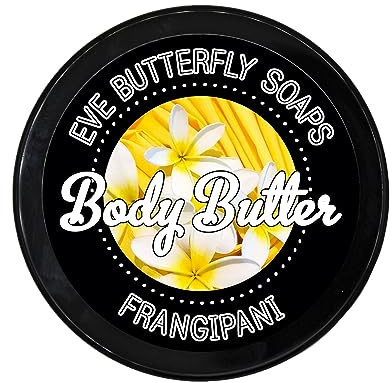 Shea Body Butter Frangipani | Blütenduft, Plumeria, Tempelblume, 125 g
