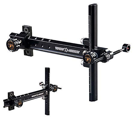 SHARROW Bogenvisier für Recurvebogen Bogen Visier Bow Sight Aluminiumlegierung Bogen Anblick Bogenschießen Visier Jagdvisier Bogensport Zubehör (Schwarz)