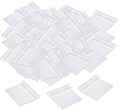 Packung mit 50 Verkaufspreis Etikettenhalter Aus Durchsichtigem, 90 x 42mm