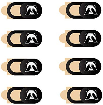 JeoPoom Webcam Abdeckung[8 Pack], Webcam Cover Slider, Kamera Abdeckung, Camera Cover Ultra Thin Webcam für Laptop, Smartphone, Tablet, Handy, etc(Schwarz)