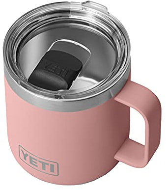 YETI - Rambler - Taza de acero inoxidable, aislada al vacío con tapa MagSlider, 414 ml, rosa limonada