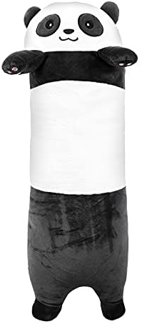 IPENNY 28inch Long Cute Panda Doll Plush Cuddly Toy Sleep Pillow Super Soft Stuffed Animals Toy Kids Gift for Valentines Girlfriend
