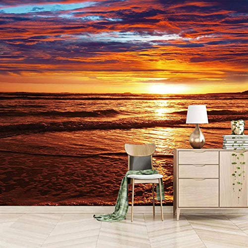 Foto Tapete Sonnenaufgang Über Dem Meer 300x210cm Vlies Tapeten Wandtapete Fototapeten Moderne Wanddeko Design Wand Dekoration Wohnzimmer Schlafzimmer Büro
