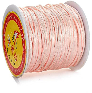 50 M/Rolle, 1 Mm, Baumwollkarte, Mehrfarbig, Knotenschnur, Nylonseil Für Schmuckherstellung, Zubehör, Diy, Geflochtenes Armband