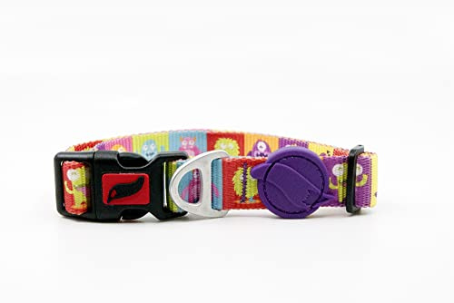 ASTORPET | Tailpetz Hund Halsband Justerbar Mjuk Touch Halsband. Säkerhetsstängning och sydd slinga Alliens - Storlek L