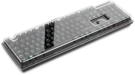 Decksaver Cover für die Razer Huntsman Elite/V2 Tastaturserie - geräucherte/klare Schutzhülle, hergestellt in Großbritannien - Erstklassige Schutzabdeckung für Profi-Gamer