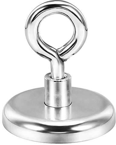 Wukong 72.5KG(160LB) Magnete da Pesca,42mm Calamite Potenti,Magneti Neodimio Potenti,Calamita Potente per la Pesca, il Salvataggio del Fiume, Garage