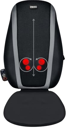 HoMedics Shiatsu Massage Cushion with Soothing Heat, Deep-Kneading Massage, Targets Pressure Points All Over Back, Soothing Heat, Relax Overworked Muscles, Release Tension, Reduce Back Pain