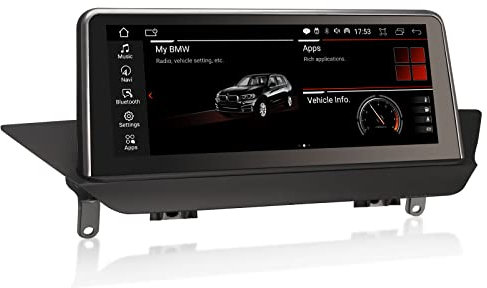 Erisin 10.25 Android 14 8-Core 4GB+64GB Radio Coche Estéreo de Automóvil para BMW X1 E84 (2009-2015) CIC Sistema Soporte GPS Navegación IPS Wireless CarPlay Android Auto WiFi Bluetooth Can-Bus TPMS